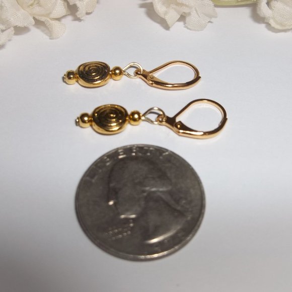 Small Earrings, Gold Earring, Minimalist Earring, Earring, Earring, Earring 8087 - Picture 5 of 8